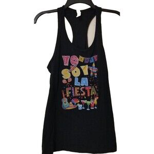 Bella & Canvas Tank Top Women's Black L 100% Cotton Fiesta‎ Mexican Party